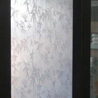 45cm Window Film - Bamboo Decorative - Self Adhesive Frosted Privacy Window Decal